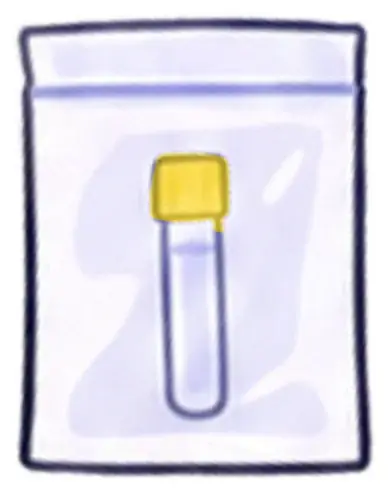 Container in a zip bag